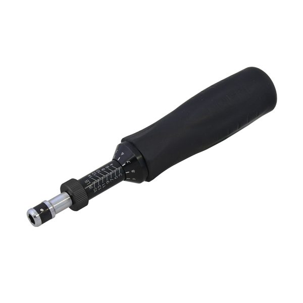 6105B.jpg 6105B - Destornillador de torque microajustable con mango plástico cuadro de 1/4", 0.5-4 in-lb Urrea
