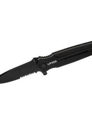 686 - Navaja abatible de acero inoxidable hoja aserrada Urrea