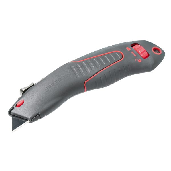 690A.jpg 690A - Navaja utilitaria retráctil curva de 7", hoja recubierta con PTFE Urrea