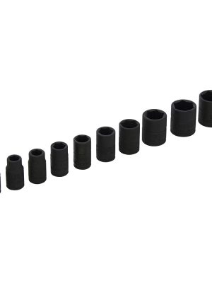 69106.jpg 69106 - Juego de dados de impacto cuadro de 1/4", 6 puntas, en pulgadas, 10 piezas Urrea