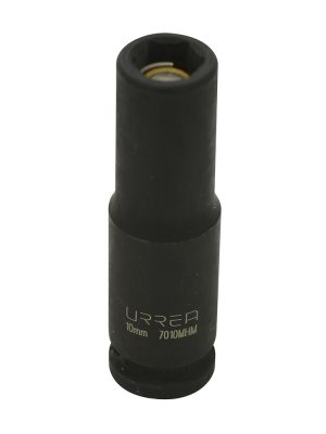 7010MHM - Dado de impacto largo con imán cuadro de 3/8", 6 puntas, métrico, 10 mm Urrea