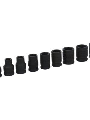 72102.jpg 72102 - Juego de dados de impacto cuadro de 3/8", 6 puntas, en pulgadas, 9 piezas Urrea