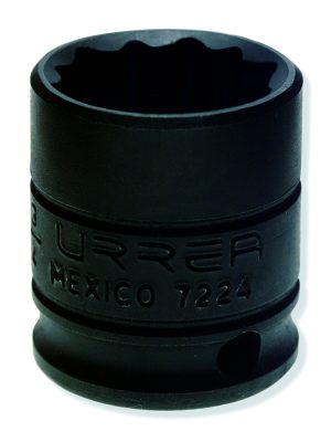 7224.jpg 7224 - Dado de impacto cuadro de 3/8", 12 puntas, en pulgadas, 3/4" Urrea