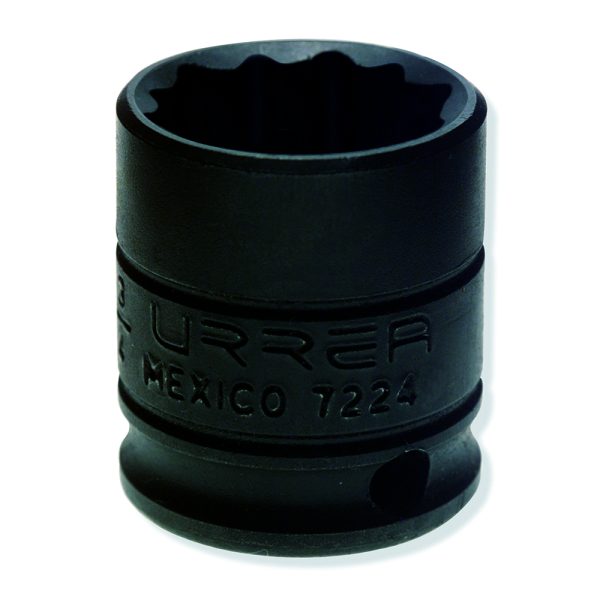 7224.jpg 7224 - Dado de impacto cuadro de 3/8", 12 puntas, en pulgadas, 3/4" Urrea