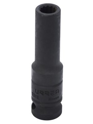 7312.jpg 7312 - Dado de impacto largo cuadro de 1/2", 12 puntas, en pulgadas, 3/8" Urrea