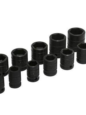 74102 - Juego de dados de impacto cuadro de 1/2", 6 puntas, en pulgadas, 11 piezas Urrea