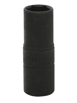 741921MT - Dado de impacto largo doble boca métrico cuadro de 1/2", 19 x 21 mm Urrea