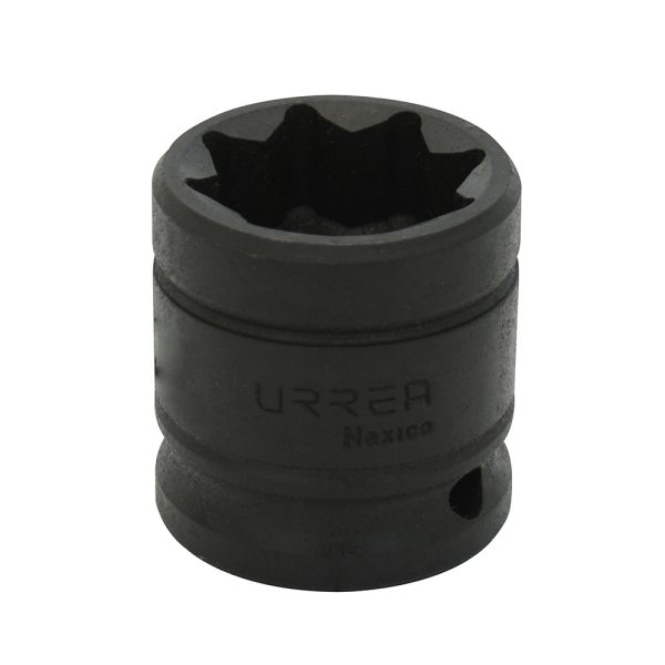 7422S - Dado de impacto cuadro de 1/2", 8 puntas, en pulgadas, 11/16" Urrea