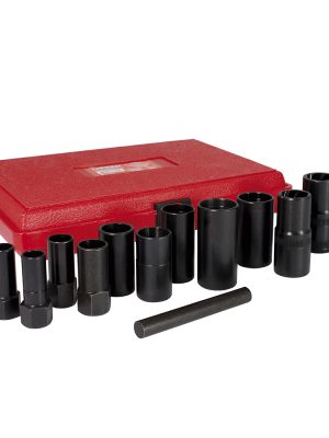 74HLR - Juego de extractor tuercas barridas 3/8", 13 piezas Urrea