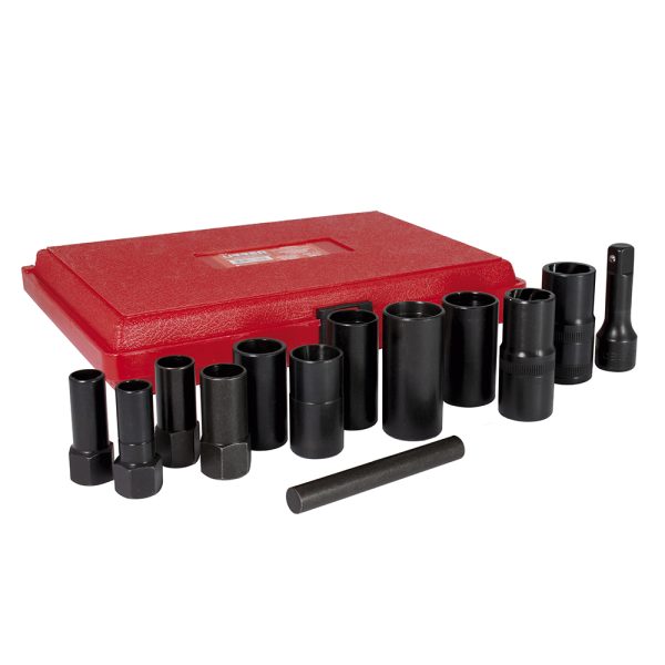 74HLR.jpg 74HLR - Juego de extractor tuercas barridas 3/8", 13 piezas Urrea