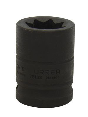 7513S - Dado de impacto cuadro de 3/4", 8 puntas, en pulgadas, 13/16" Urrea