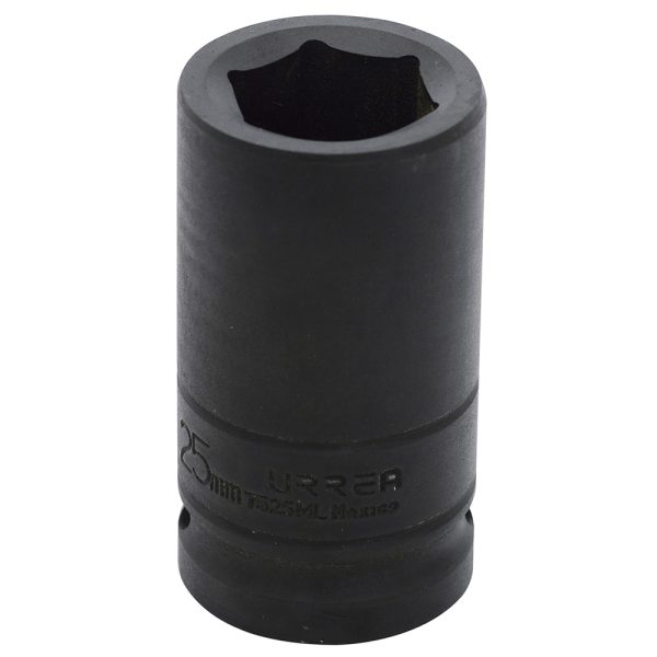 7525ML - Dado de impacto largo cuadro de 3/4", 6 puntas, métrico, 25 mm Urrea
