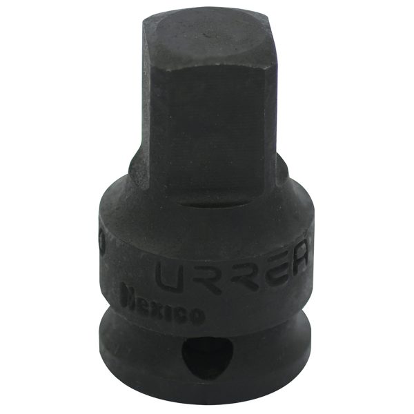 7650.jpg 7650 - Adaptador con perno para dado de impacto cuadro de 3/8" hembra a 1/2" macho Urrea