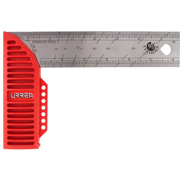 80038 - Escuadra de carpintero con mango plástico 8" Urrea