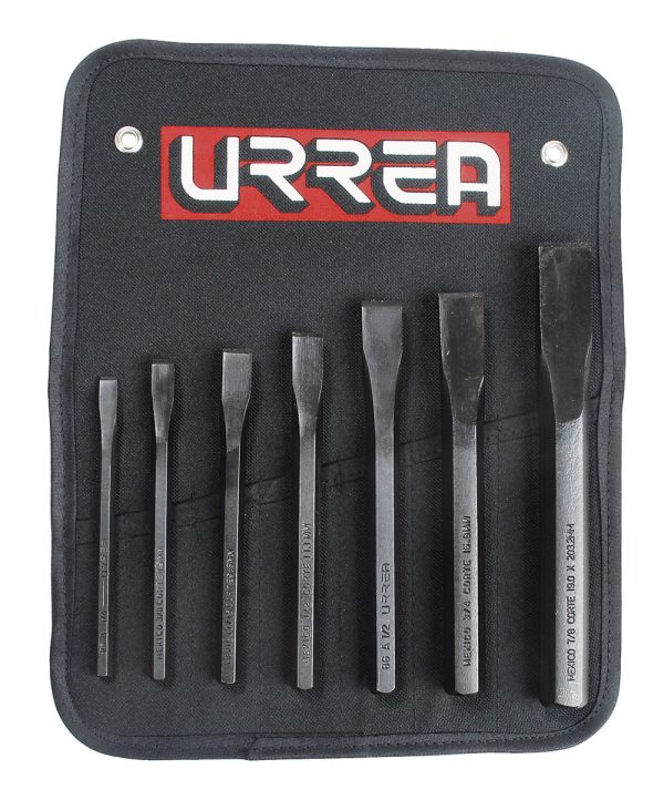 86B - Juego combinado de cinceles corta frío, 7 piezas Urrea