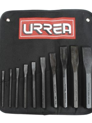 86D - Juego combinado de cinceles corta frío, 10 piezas Urrea
