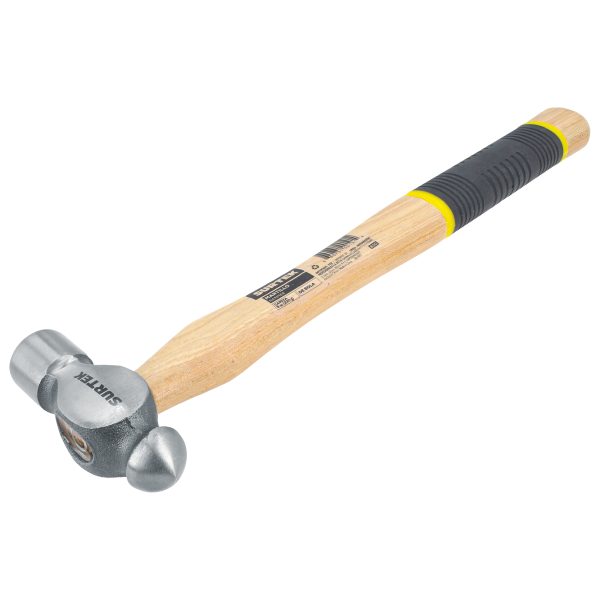 8SG - Martillo pulido de bola con mango de madera con grip de 13", 8 oz Surtek
