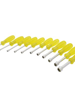 9231M - Juego de destornilladores con mango ámbar, de caja métricos, 11 piezas en estuche Urrea