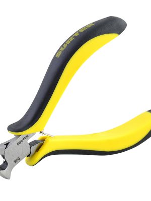 950 - Mini pinza para electrónica con mango bimaterial de 4-1/16" corte transversal Surtek