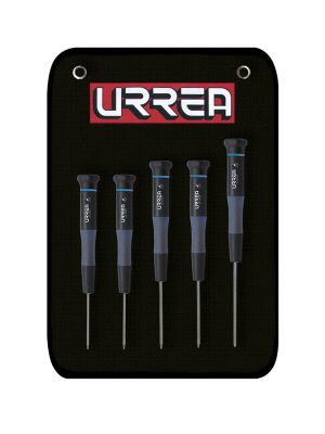 9500BT - Juego de destornilladores de precisión ESD anti-estáticos punta Torx, 5 pz en estuche Urrea
