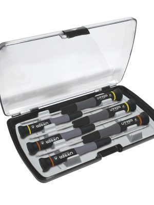 9501BC - Juego de destornilladores de precisión ESD anti-estáticos combinados,6 pz en caja plástica Urrea