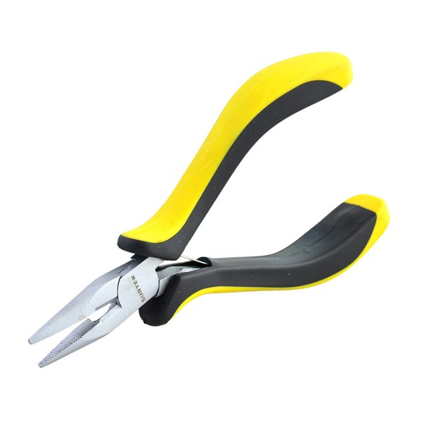 951 - Mini pinza para electrónica con mango bimaterial de 4-3/4" corte lateral Surtek