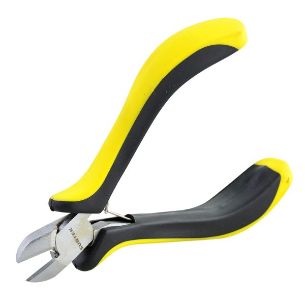 955.jpg 955 - Mini pinza para electrónica con mango bimaterial de 4-5/16" corte diagonal Surtek
