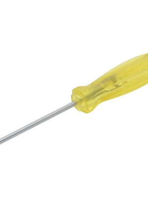 9626.jpg 9626 - Destornillador con mango ámbar, punta cabinet barra redonda 1/8" x 6" Urrea