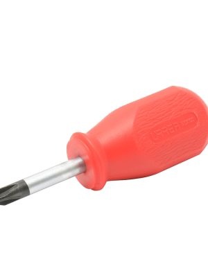 9671R.jpg 9671R - Destornillador con mango rojo, tipo trompo punta Phillips barra redonda #2 x 1-3/8" Urrea