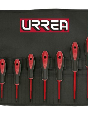 9700BA - Juego de destornilladores con mango bimaterial 1000 V combinados, 7 piezas Urrea
