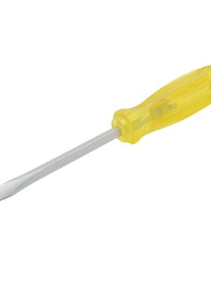 9804 - Destornillador con mango ámbar, punta plana barra cuadrada 1/4" x 4" Urrea