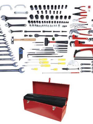 98101.jpg 98101 - Juego industrial para mantenimiento de ferrocarril en pulgadas, 135 piezas con caja D7 Urrea