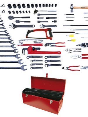 98131.jpg 98131 - Juego industrial para mantenimiento de ferrocarril en pulgadas, 78 piezas con caja D7 Urrea