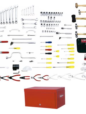 9906 - Juego maestro automotriz en pulgadas 137 piezas, con gabinete 9992 Urrea