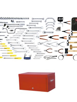 9906M - Juego maestro automotriz métrico 143 piezas, con gabinete 9992 Urrea