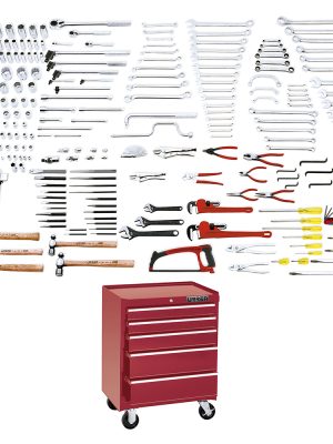 9908B - Juego maestro industrial en pulgadas 270 piezas, con gabinete EX27M5 Urrea