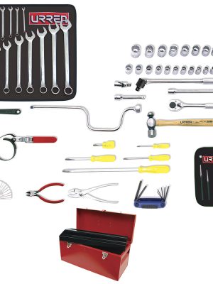 9914M - Juego básico automotriz métrico 58 piezas, con caja D6 Urrea