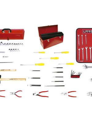 99201 - Juego básico industrial en pulgadas 56 piezas, con caja D6 Urrea