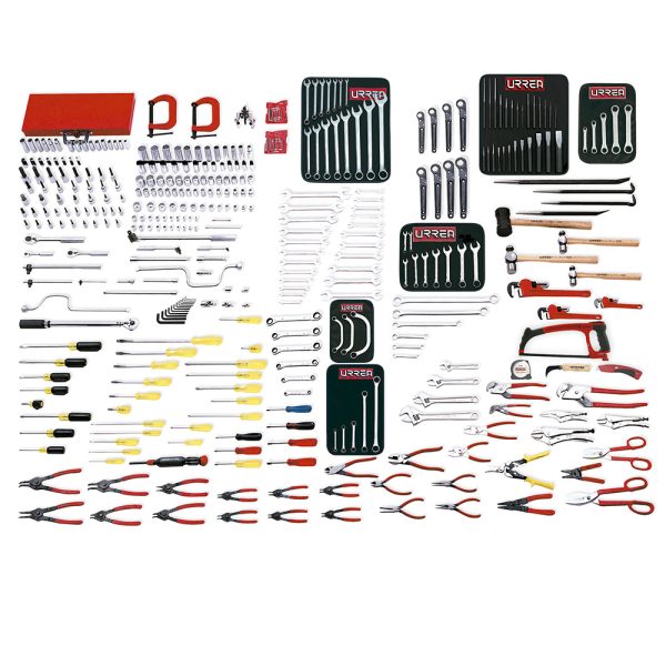 99520 - Juego maestro industrial combinado 398 piezas, sin gabinete Urrea
