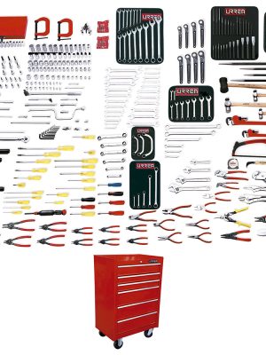 99521 - Juego maestro industrial combinado 399 piezas, con gabinete EX27M6 Urrea