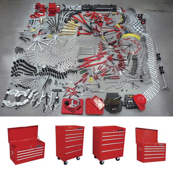 99820.jpg 99820 - Juego maestro industrial combinado 937 piezas, con gabinetes EX27M5, EX27M6, EX27S6 Urrea