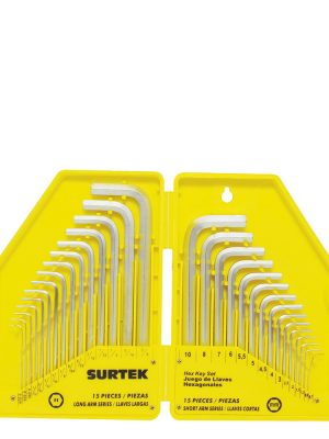 ALLF30.jpg ALLF30 - Juego de llaves hexagonales tipo "L", combinadas, 30 piezas en rack Surtek