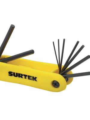 ALLFNP10M.jpg ALLFNP10M - Juego de llaves hexagonales tipo navaja métricas, 10 piezas en blister Surtek