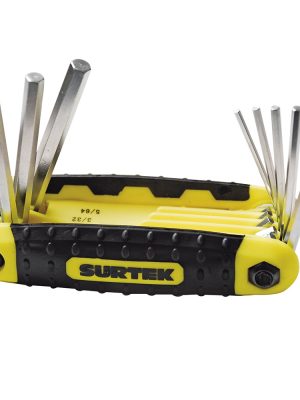 ALLFNX8M.jpg ALLFNX8M - Juego de llaves hexagonales tipo navaja métricas estuche bimaterial, 8 pz Surtek