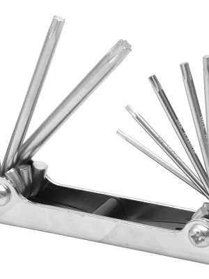 ALLFTN8 - Juego de llaves torx tipo navaja estuche metálico, 8 piezas en blíster Surtek