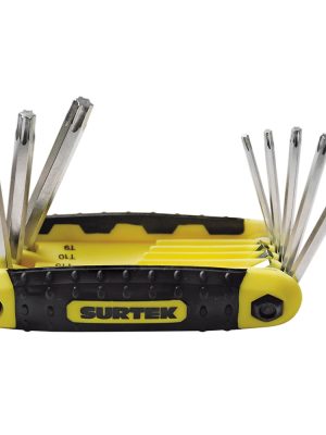 ALLFTNX8 - Juego de llaves hexagonales torx tipo navaja estuche bimaterial, 8 piezas en blíster Surtek