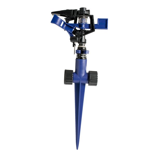 ASP01PX - Aspersor estacionario con base metálica de 2 brazos, 3/4" GHT Foy