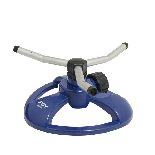 ASPM3B - Aspersor estacionario con base metálica de 3 brazos, 3/4" GHT Foy