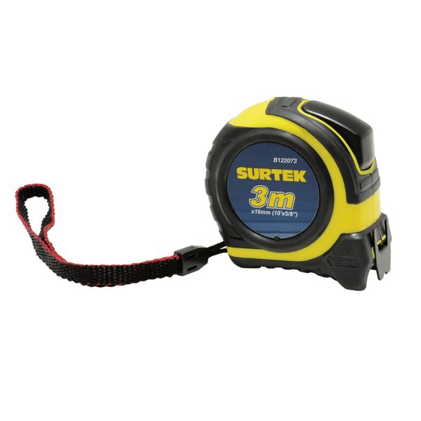 B122073 - Flexómetro con carcasa rubber grip 3 m x 5/8" Surtek