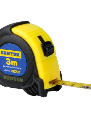 B122080.jpg B122080 - Flexómetro con carcasa anti-impacto 3 m x 5/8" Surtek